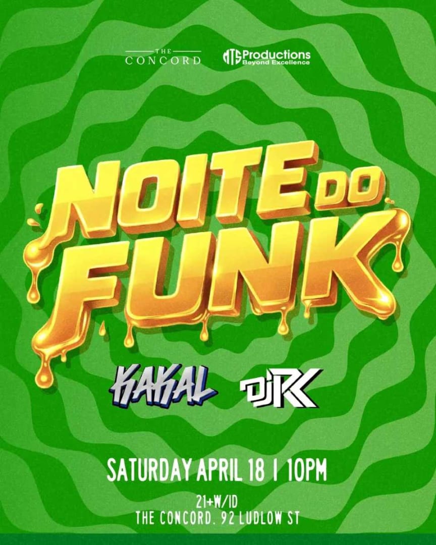 Experience Noite do Funk NYC on Saturday, Apr 18 in the Lower East