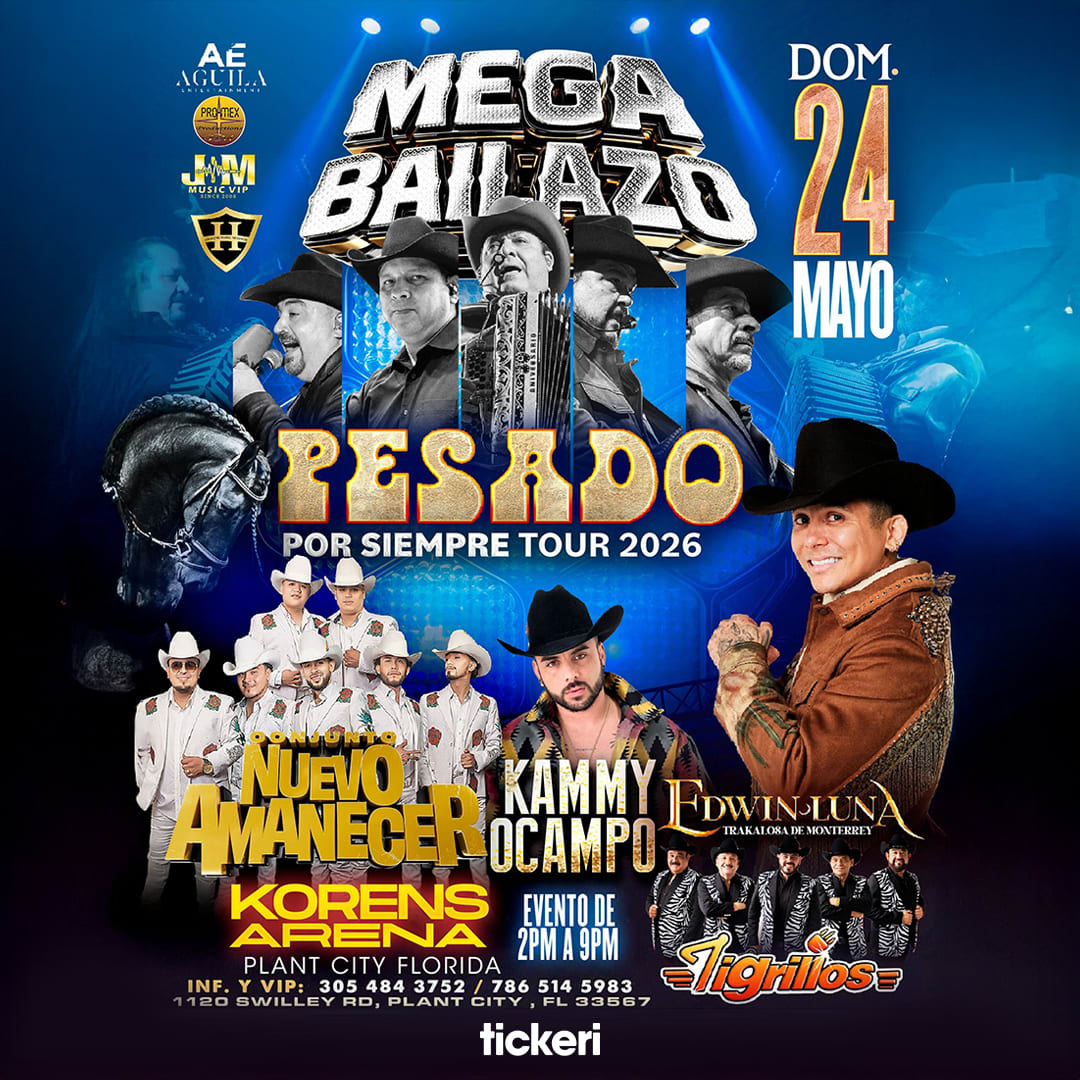 Pesado , Edwin Luna , Nuevo Amanecer y Mas en Plant City