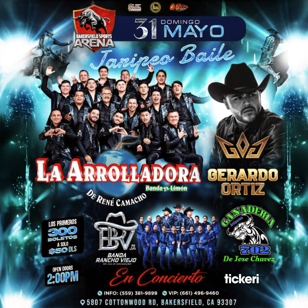 Jaripeo dance with La Arrolladora Banda el Limon by Rene Camacho & Gerardo Ortiz and many more