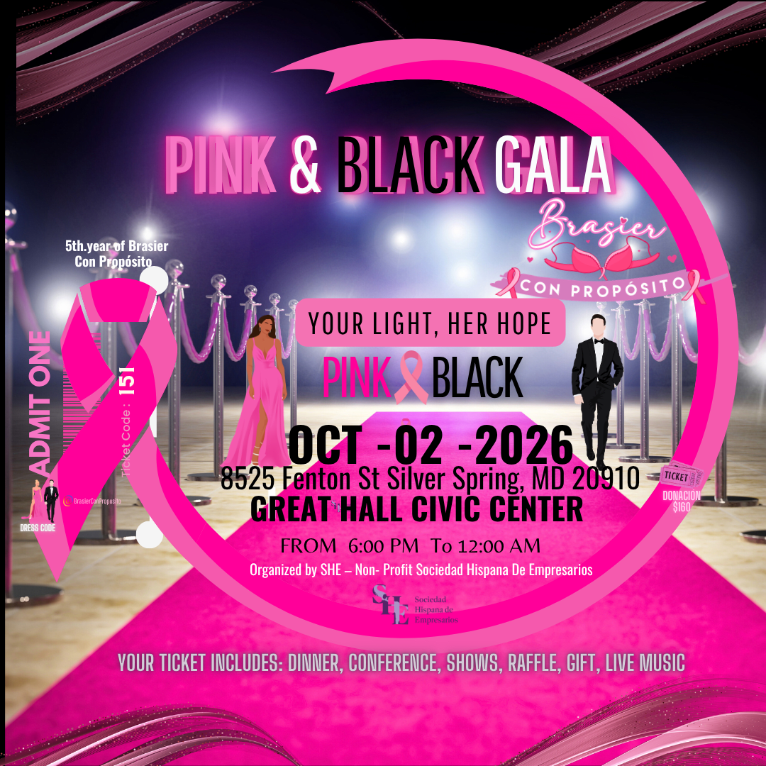 BRASIER WITH PURPOSE PINK & BLACK GALA