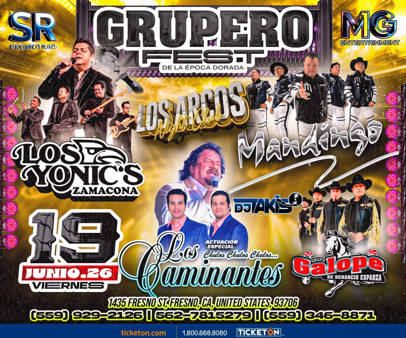 GRUPERO FEST Los Yonics,Mandingo,Los Caminantes,Galope