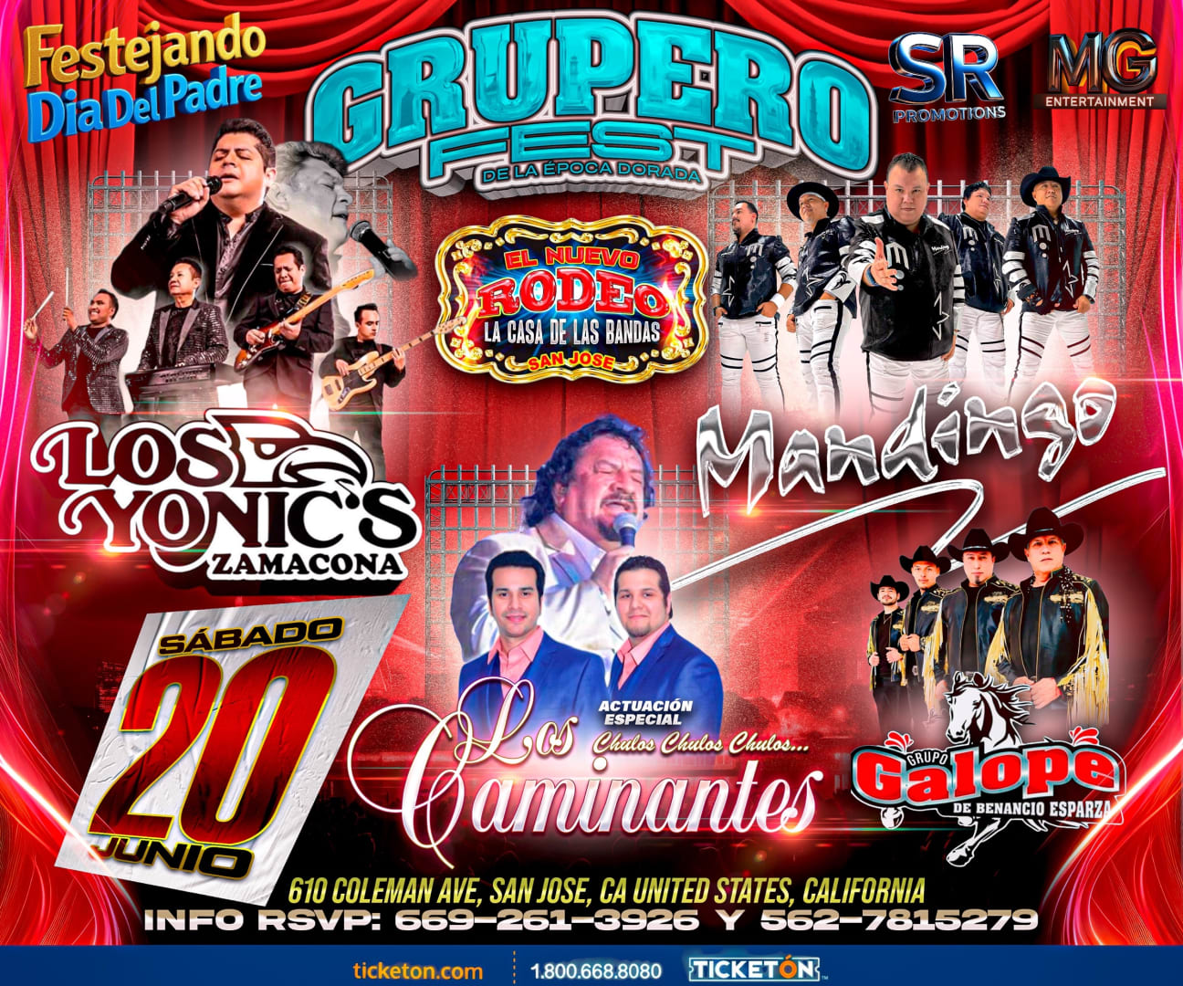 GRUPERO FEST Mandingo,Los Yonics,LosCaminantes Y Galope
