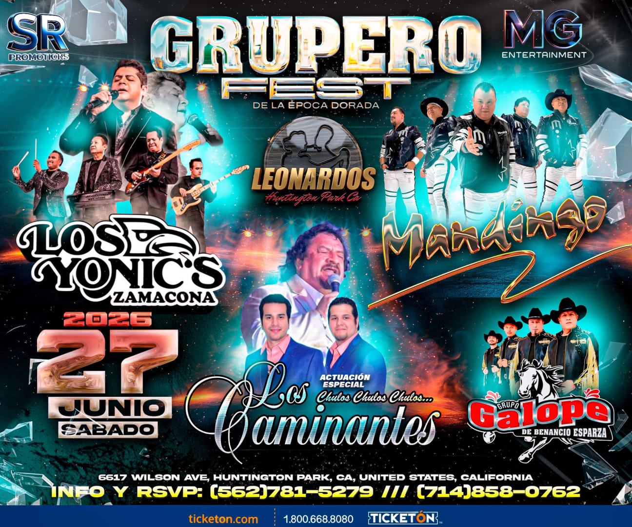 Grupero Fest Los Yonics,Mandingo,Los Caminantes y Galope