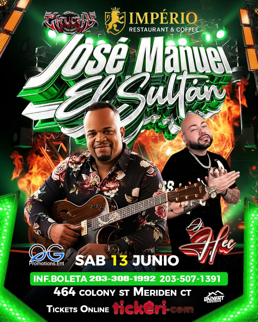 Jose Manuel the sultan of bachata Imperio restaurant and Caffee