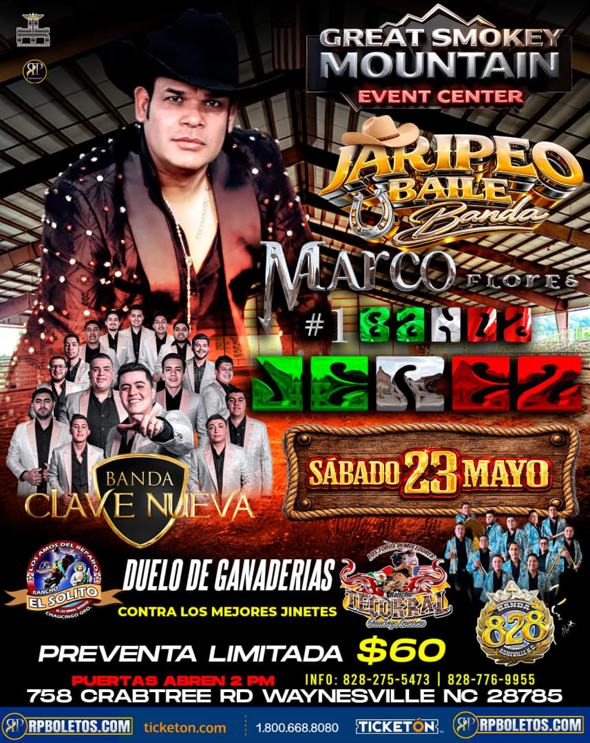 Jaripeo Dance with Marco Flores and Banda Clave Nueva in Waynesville