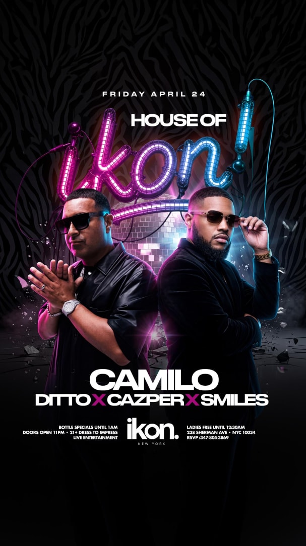 House of Ikon Fridays DJ Camilo Live At Ikon New York in New York