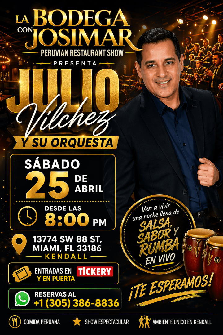 La Bodega con Josimar: Julio Vilchez y su Orquesta in Miami