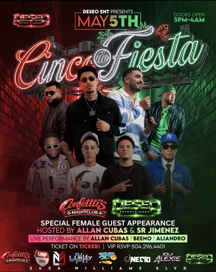 CINCO DE FIESTA HOSTED BY SR JIMENEZ & ALLAN CUBAS