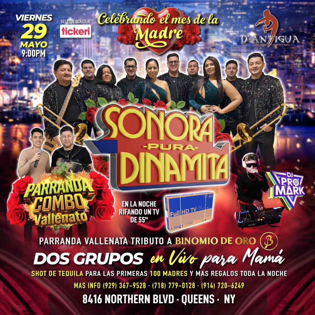 Sonora Dinamita and Parranda Vallenato live 2 groups