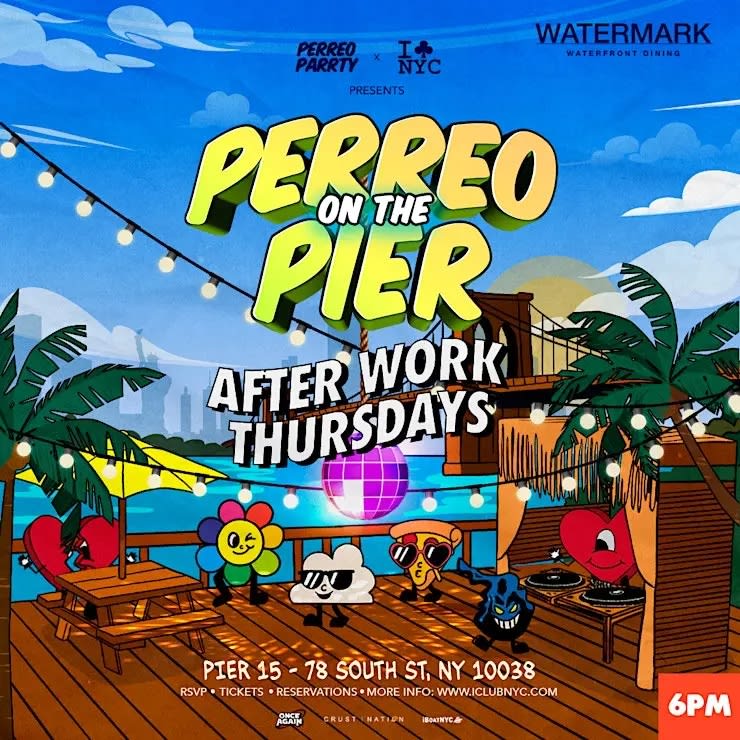 #1 JUEVES DESPUÉS DEL TRABAJO - PERREO EN EL PIER @ WATERMARK NYC