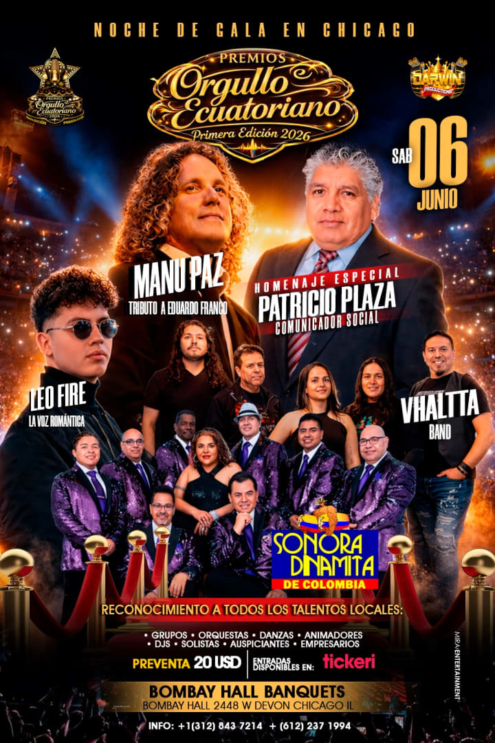 ECUADORIAN AND LATINO PRIDE AWARDS GALA NIGHT FIRST EDITION 2026