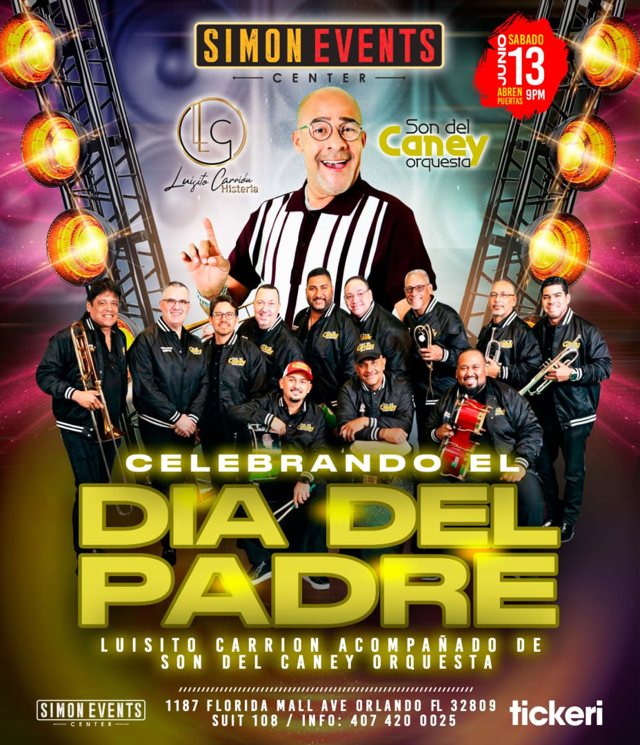 Luisito Carrion celebrando el dia de Padre