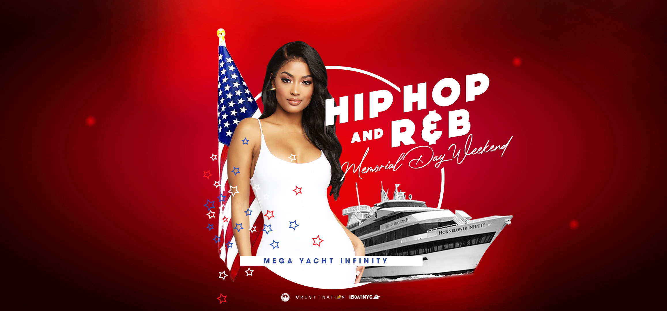 #1 Crucero con fiesta en barco por el Día de los Caídos en Hip Hop y R&B en Nueva York