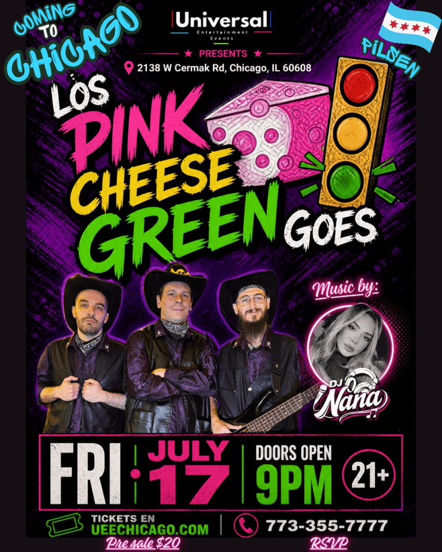 Los Pink Cheese Green Goes
