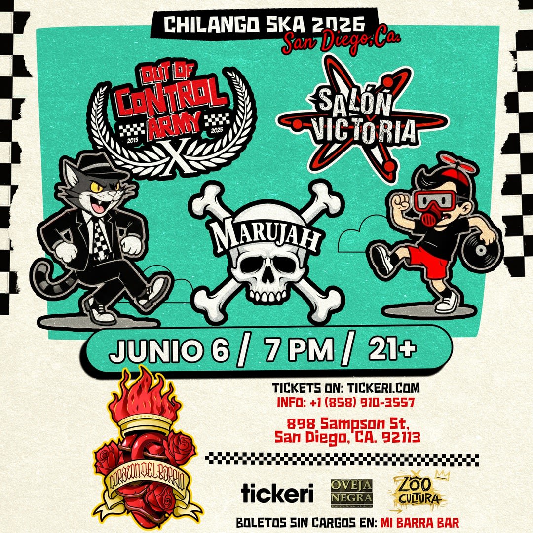 Out Of Control Army, Salon Victoria, Marujah- Ska Night!