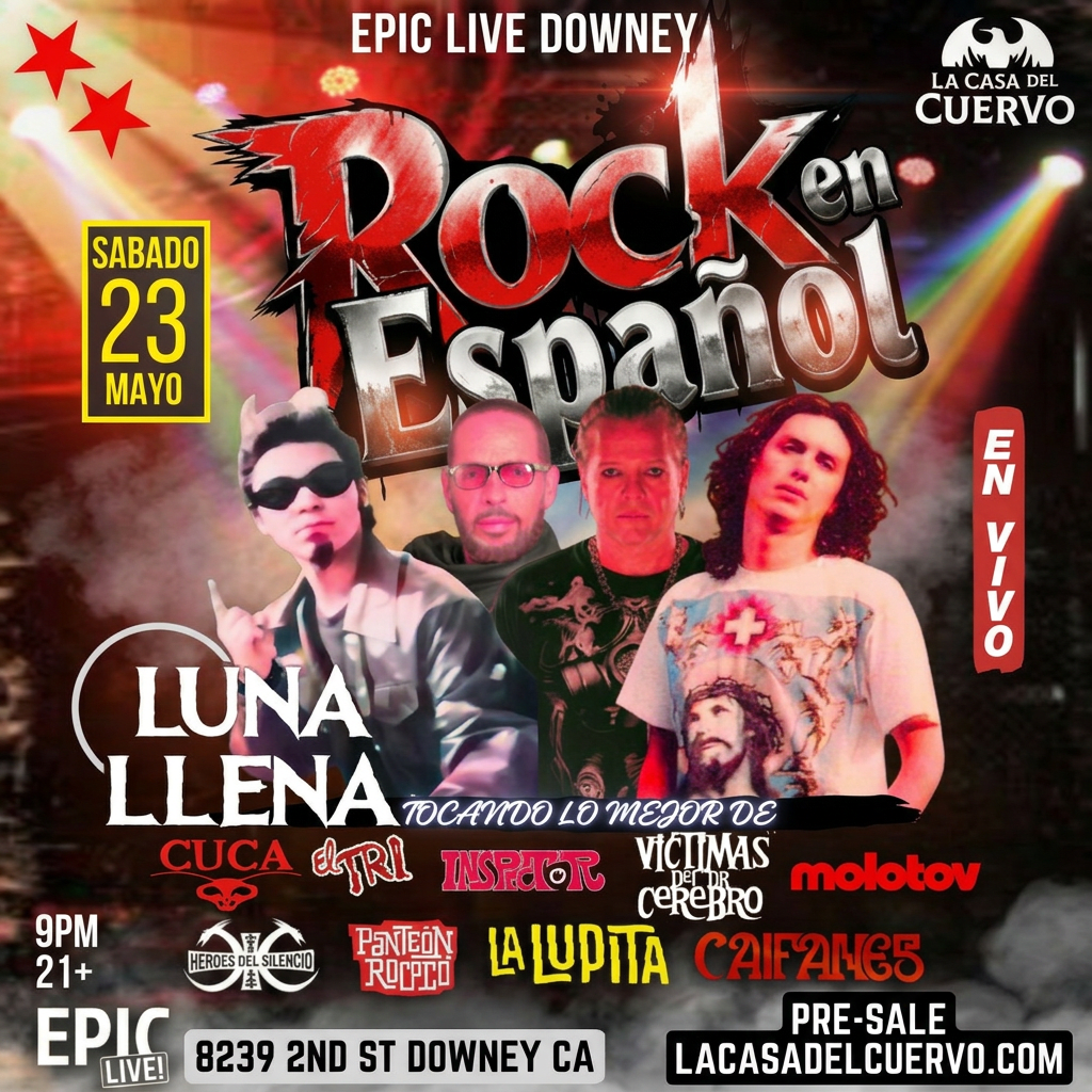 Noche De Rock En Español En Vivo En Downey