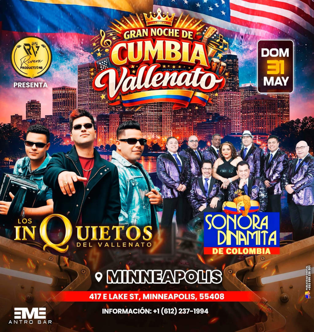 Great night of cumbia and vallenatos