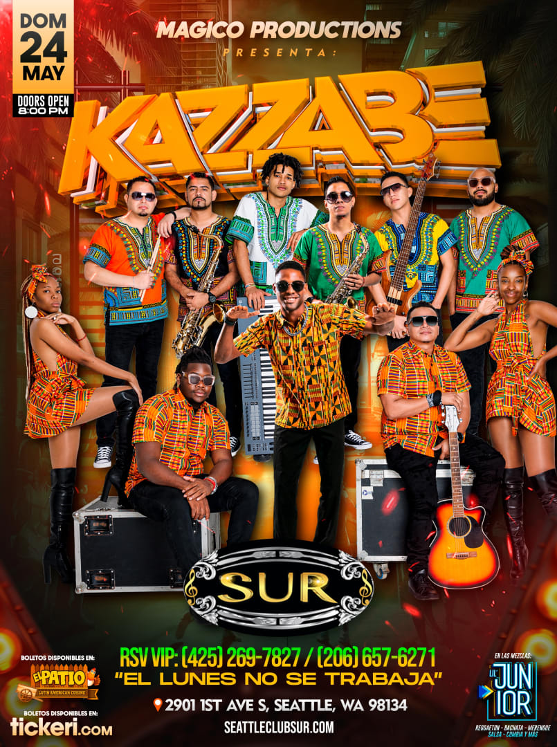 Kazzabe En Vivo (Seattle, WA) CLUB SUR