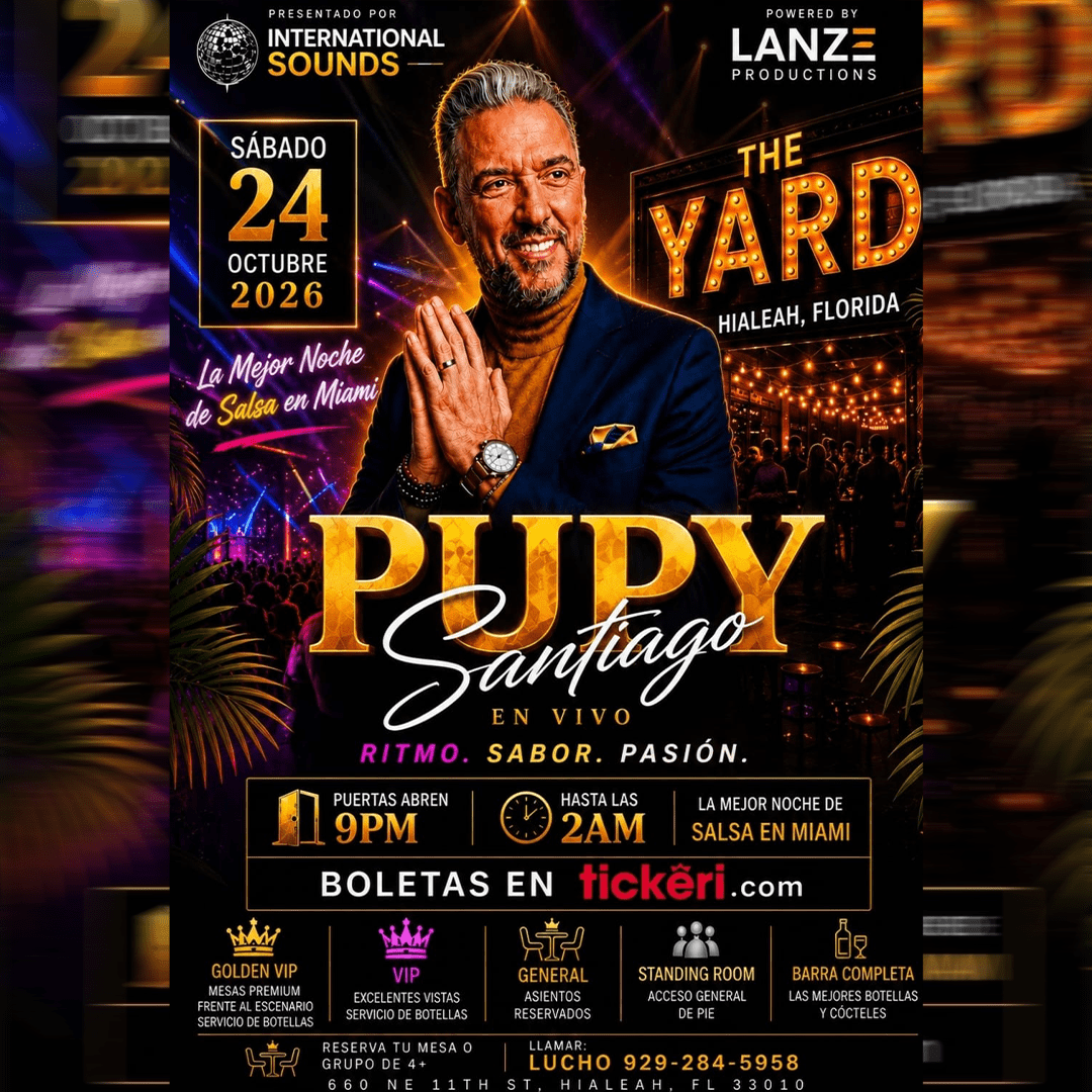 Pupy Santiago Live at The Yard Presented by International Sounds NYC
