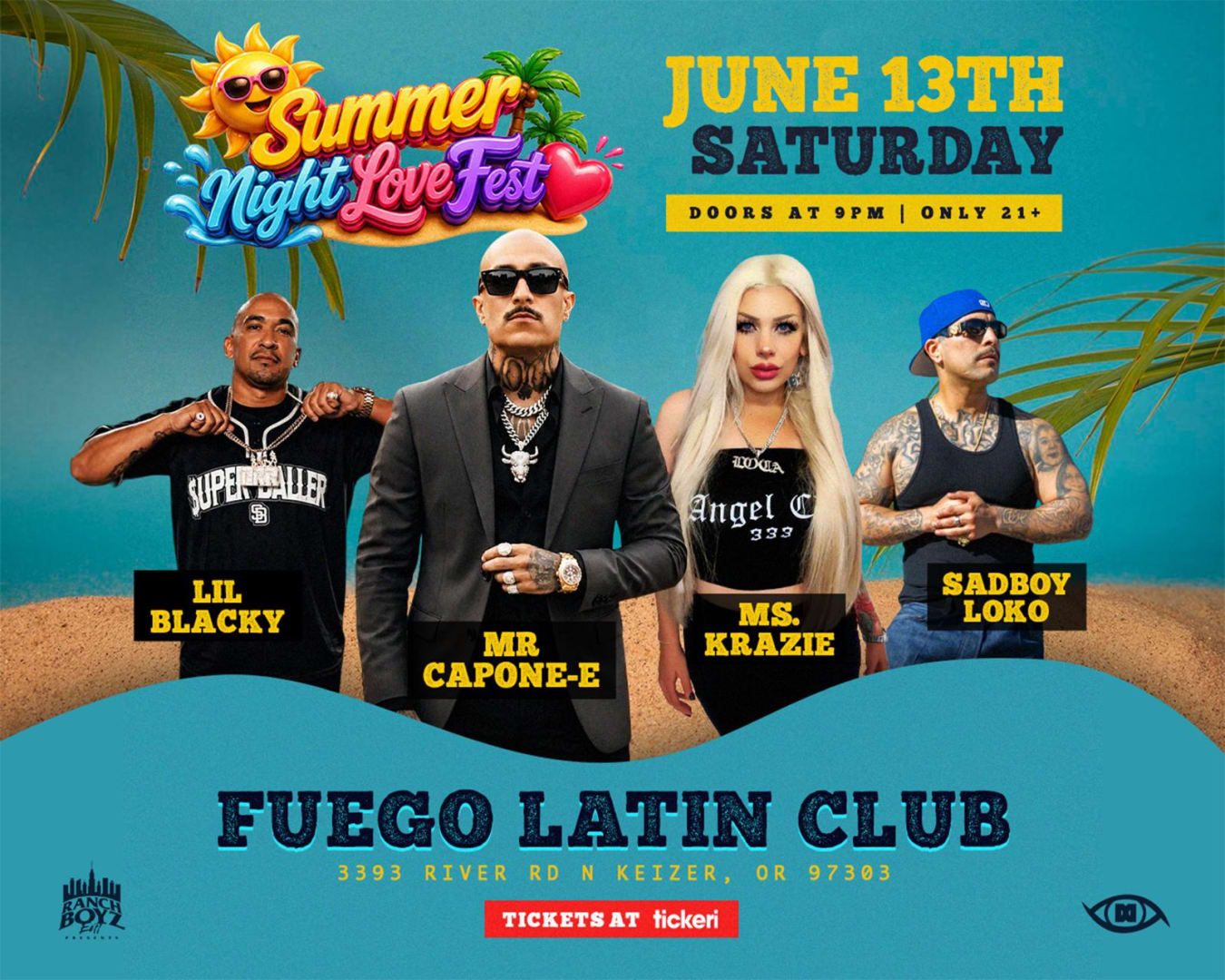 Summer Night Love Fest -Mr Capone E - LiL Blacky - Ms Kraze - Sadboy Loko