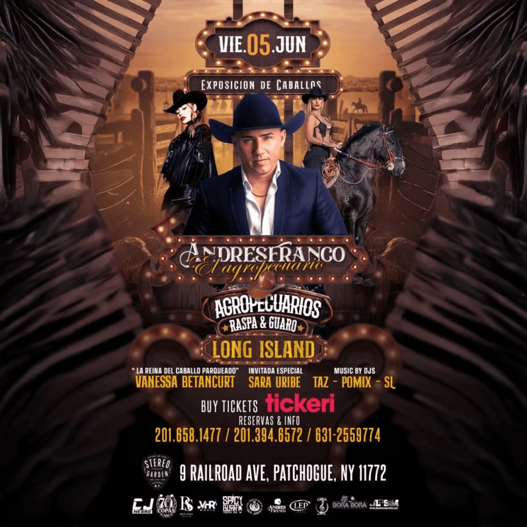 Raspa y Guaro Farmers with Andres Franco in Concert “Long Island, NY”