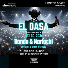 EL DASA Con Banda y Mariachi En Downey Experiencia VIP