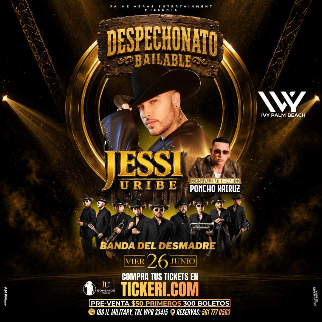 JESSI URIBE IN CONCERT - IVY PALM BEACH!