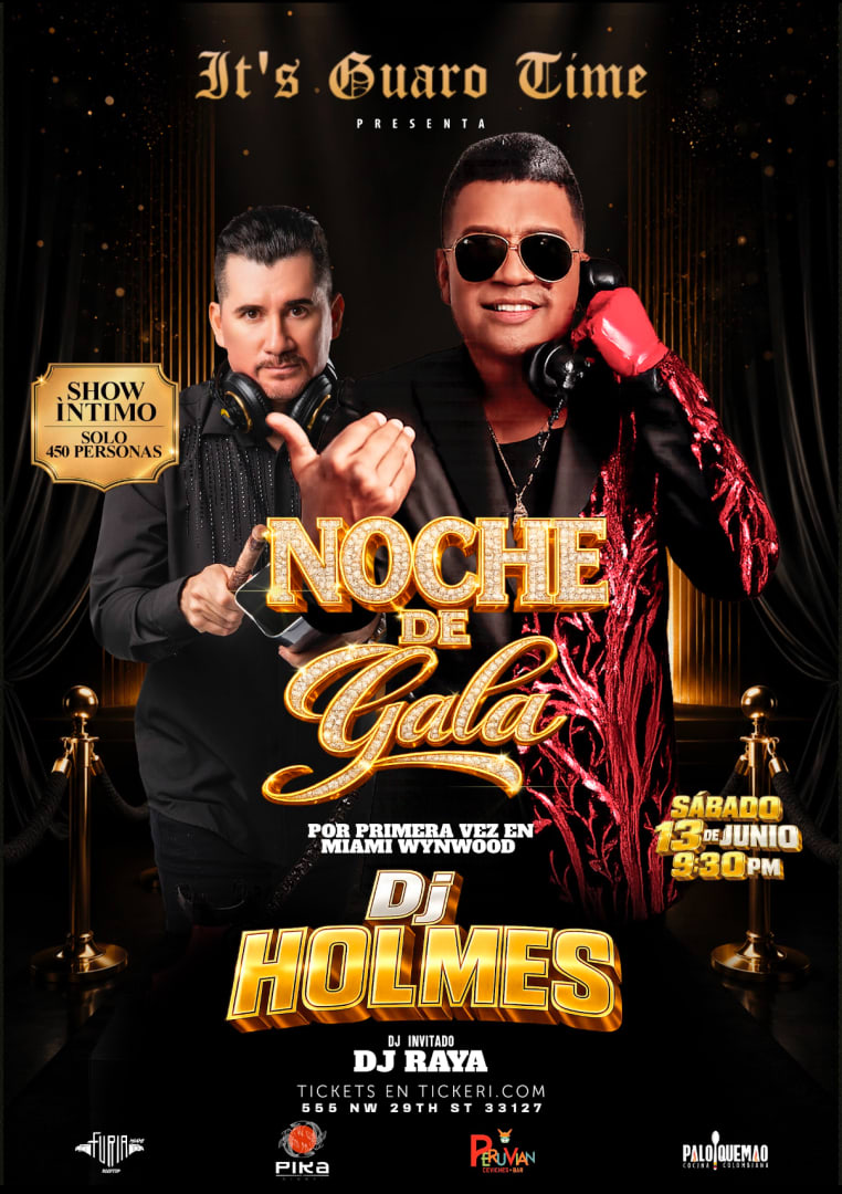 DJ HOLMES Y SU NOCHE DE GALA