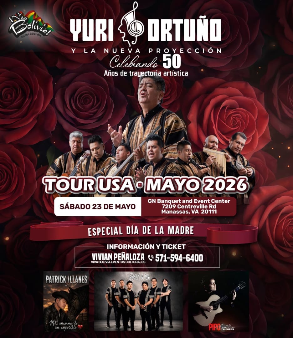 Yuri Ortuño and La Nueva Proyección at the GN Event Center Manassas VA