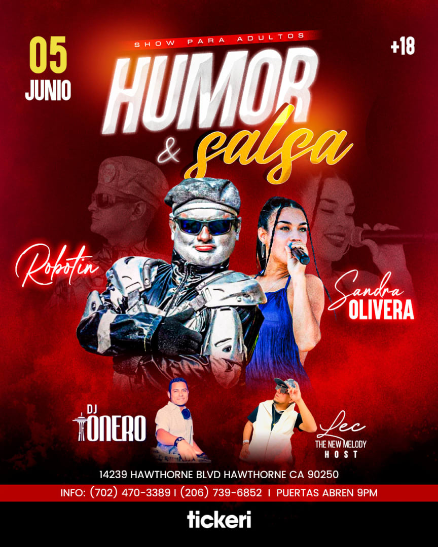Humor and Salsa with Robotin and Sandra Olivera in Los Angeles