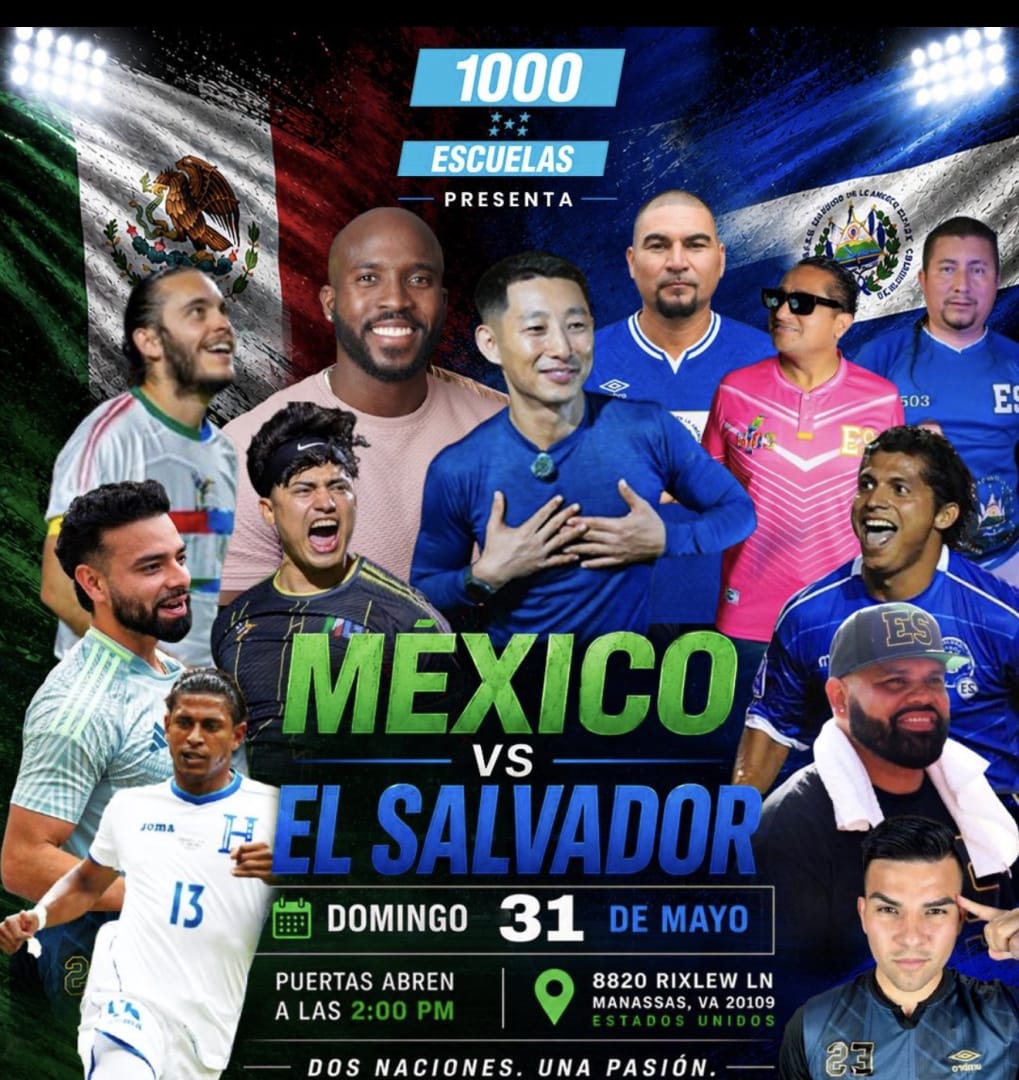EL SALVADOR VS MEXICO CREATORS PARTY TO BENEFIT THE THOUSAND SCHOOLS FOUNDATION
