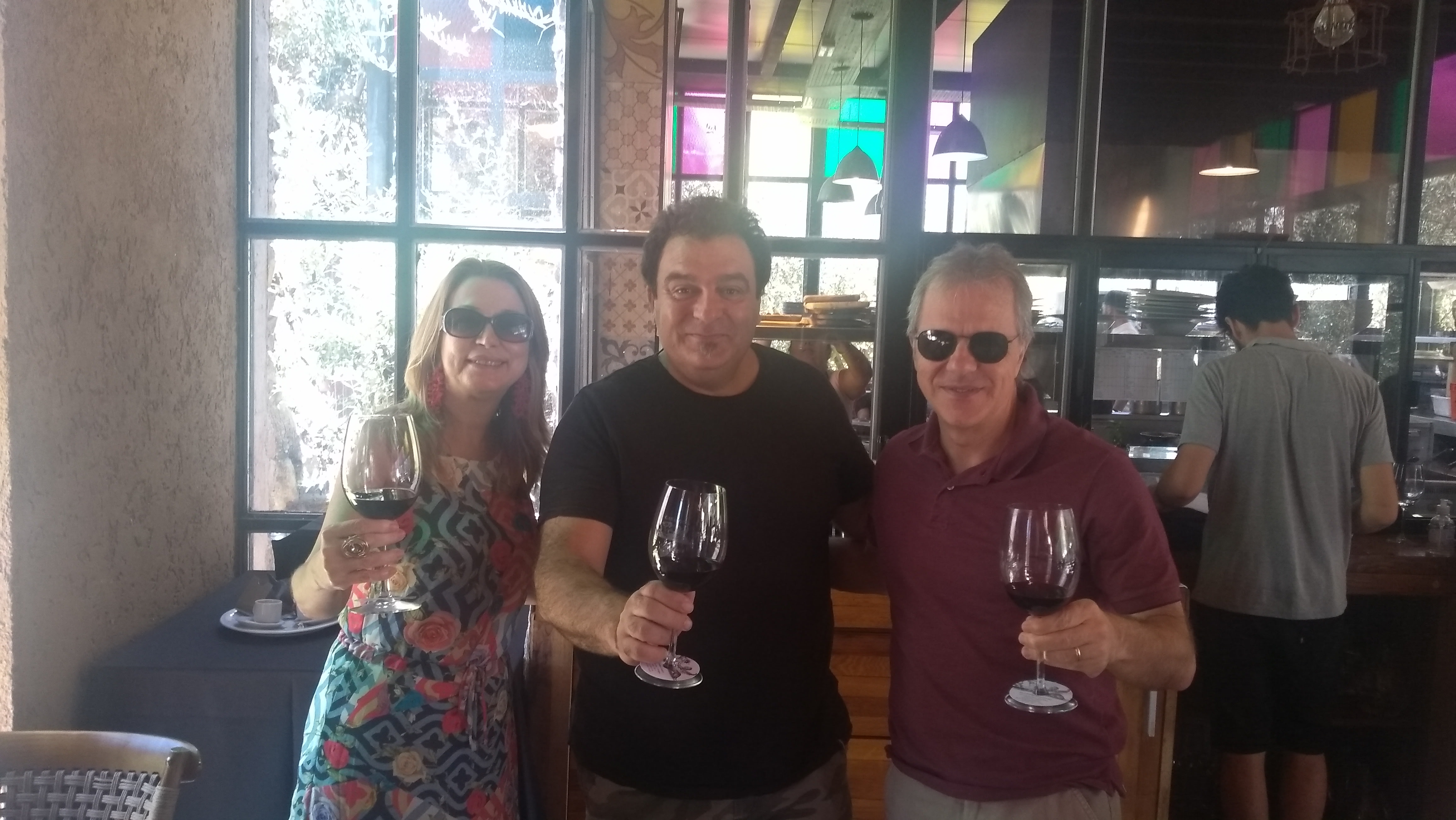 Travellers on a Wine tour