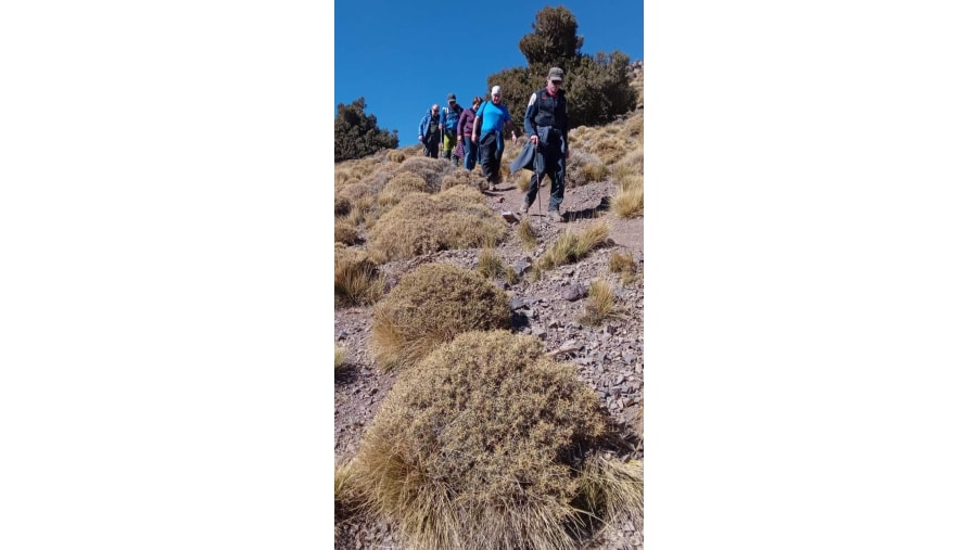 La descente du col tizi Mzik