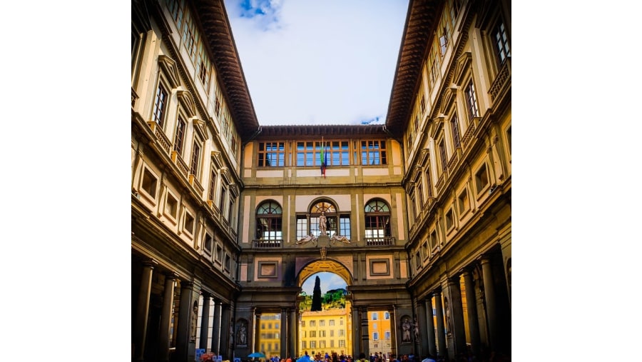 Uffizi Gallery From Outside