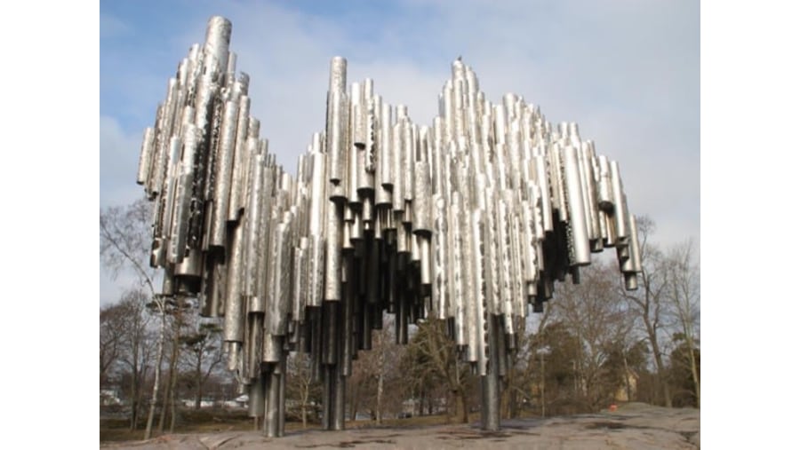 Admire the Sibelius Monument