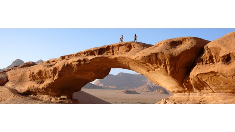 See Sandstone Arches at Wadi Rum