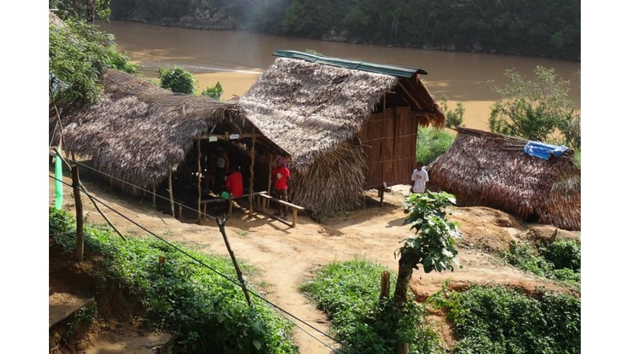 Orang Asli tribal huts