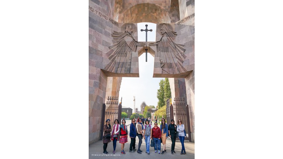 Enter the Echmiadzin Cathedral