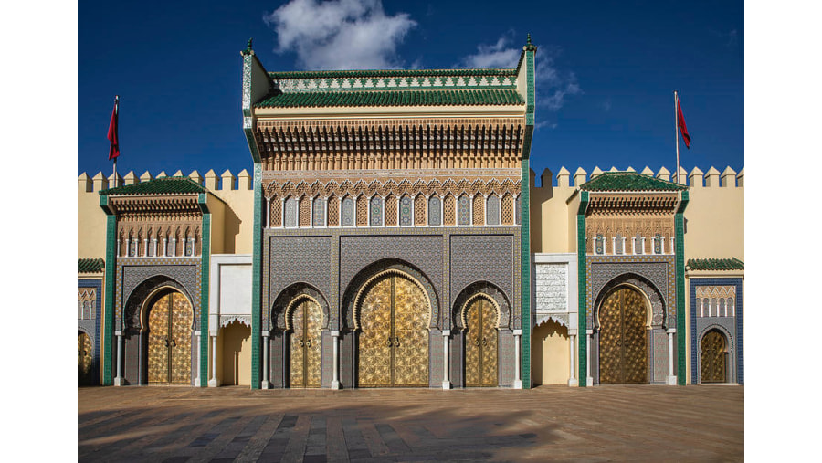 Royal Palace gates Morocco