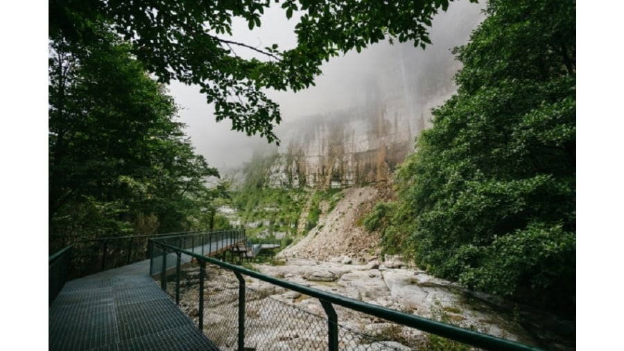 Sweeping natural views at Okatse canyon