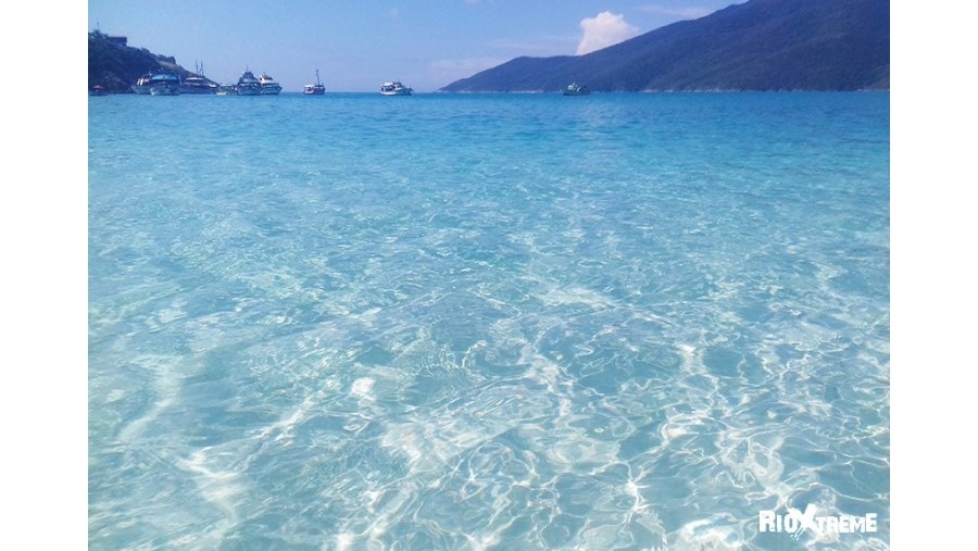 clear blue waters of the Atlantic Ocean