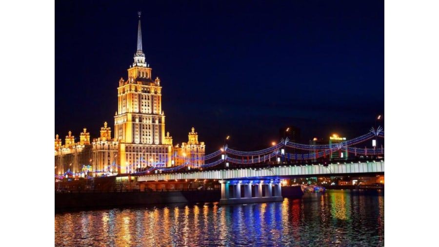 Night View of Moscow City