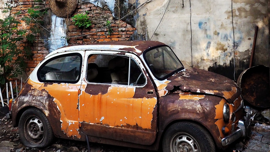 Old Rusty car