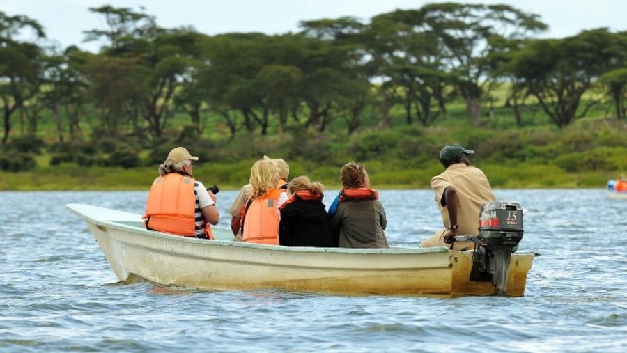 Boating at Lake Nakuru