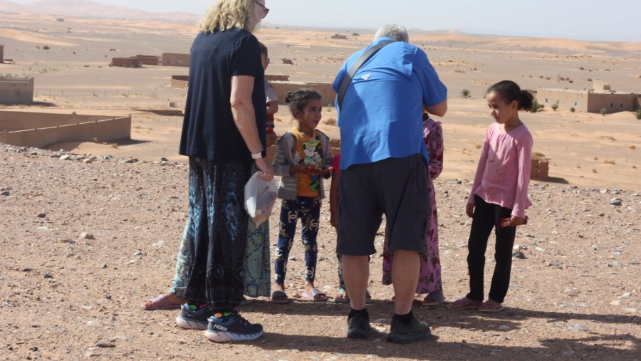 Travelers in Marrakesh