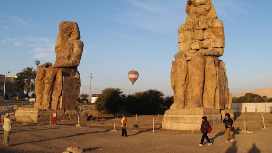 Colossi of Memnon In Luxor, Egypt