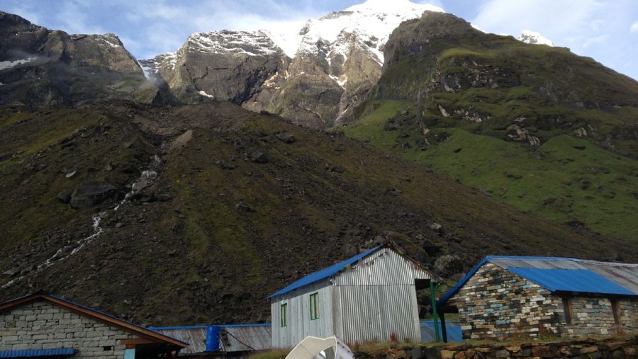 View from Annapurna Base Camp Trekking