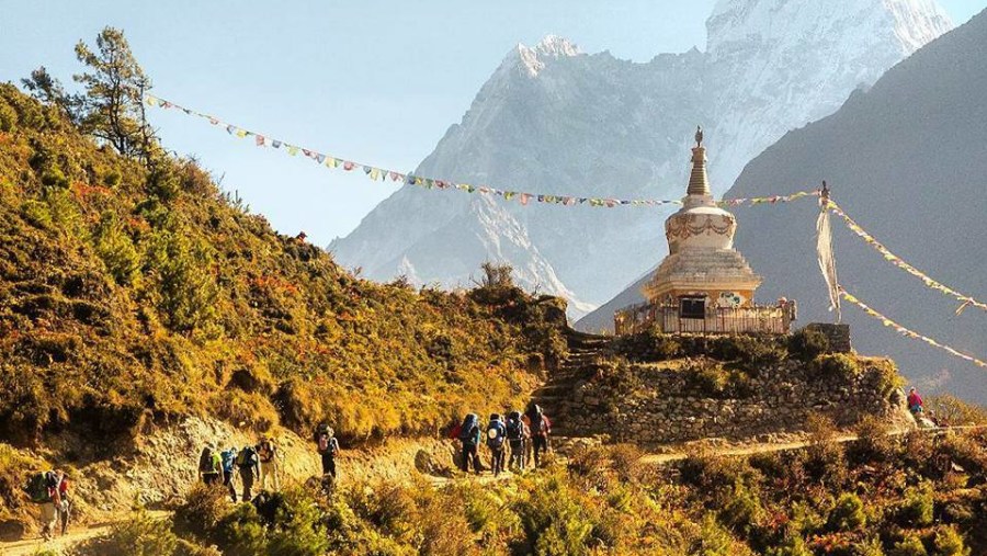 On the way to Everest Base Camp