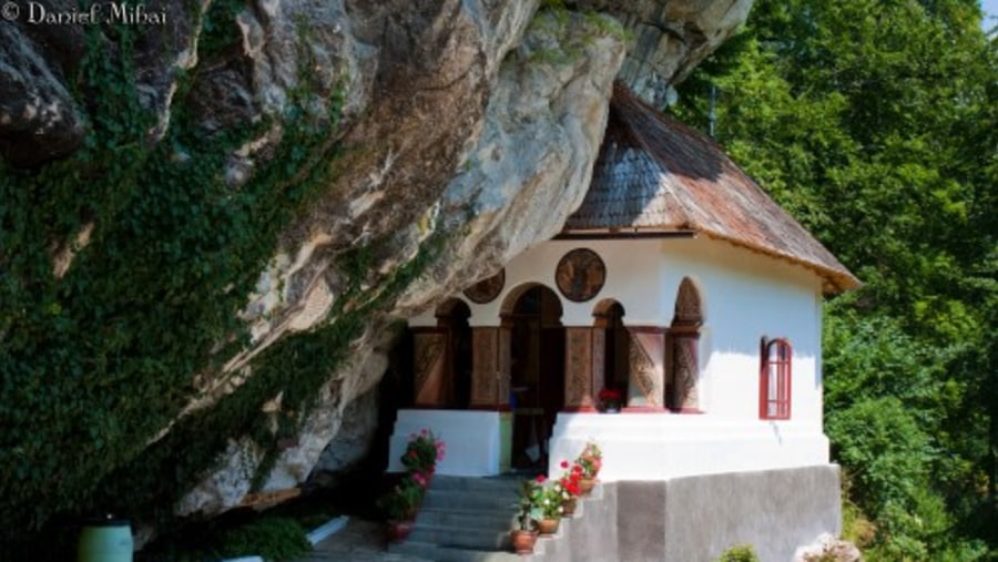 A traditional village house in Romania