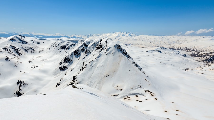 Snow covered Sharr Mountains